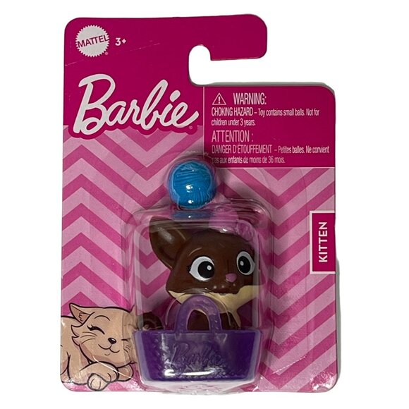Barbie Pocket Pets Kitten in Tote – Doll Accessory Kids Toy by Mattel - Picture 1 of 4